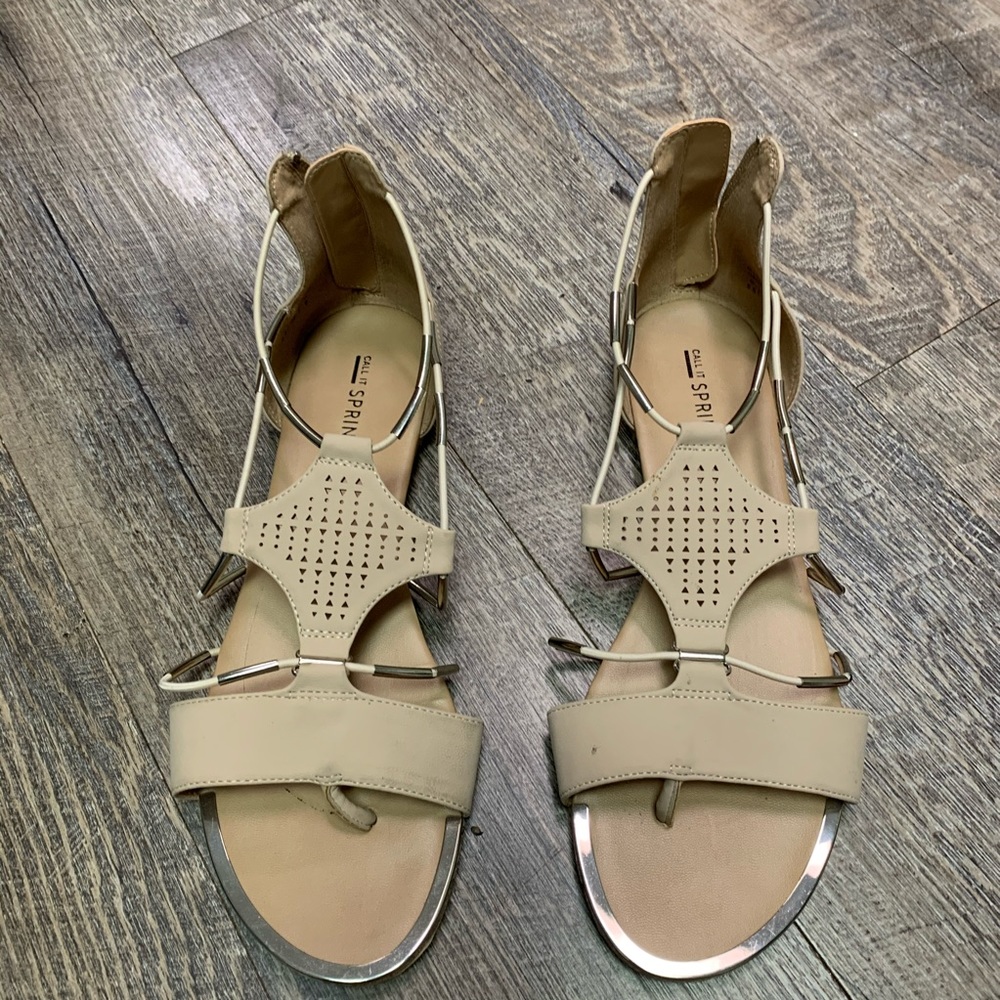 CALL IT SPRING ZIP BACK SANDAL
